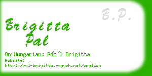 brigitta pal business card